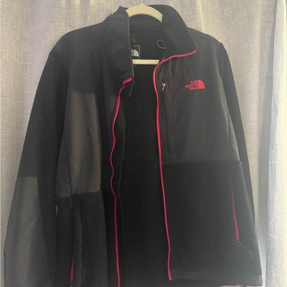 The North Face Black Jacket with Pink Trim